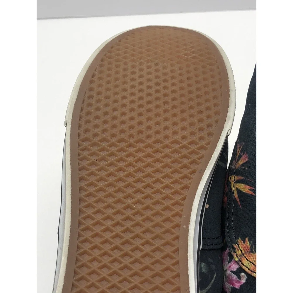 Vans Tropical Floral Black Bloom Canvas Sneakers Shoes Women's 8/Men's 6.5 - Picture 8 of 11